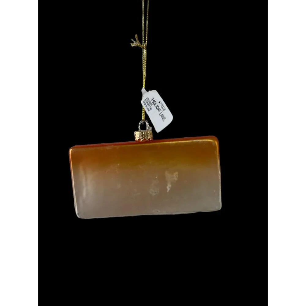 HOLIDAY LANE NEW YORK TAXI ORNAMENT macy’s glass